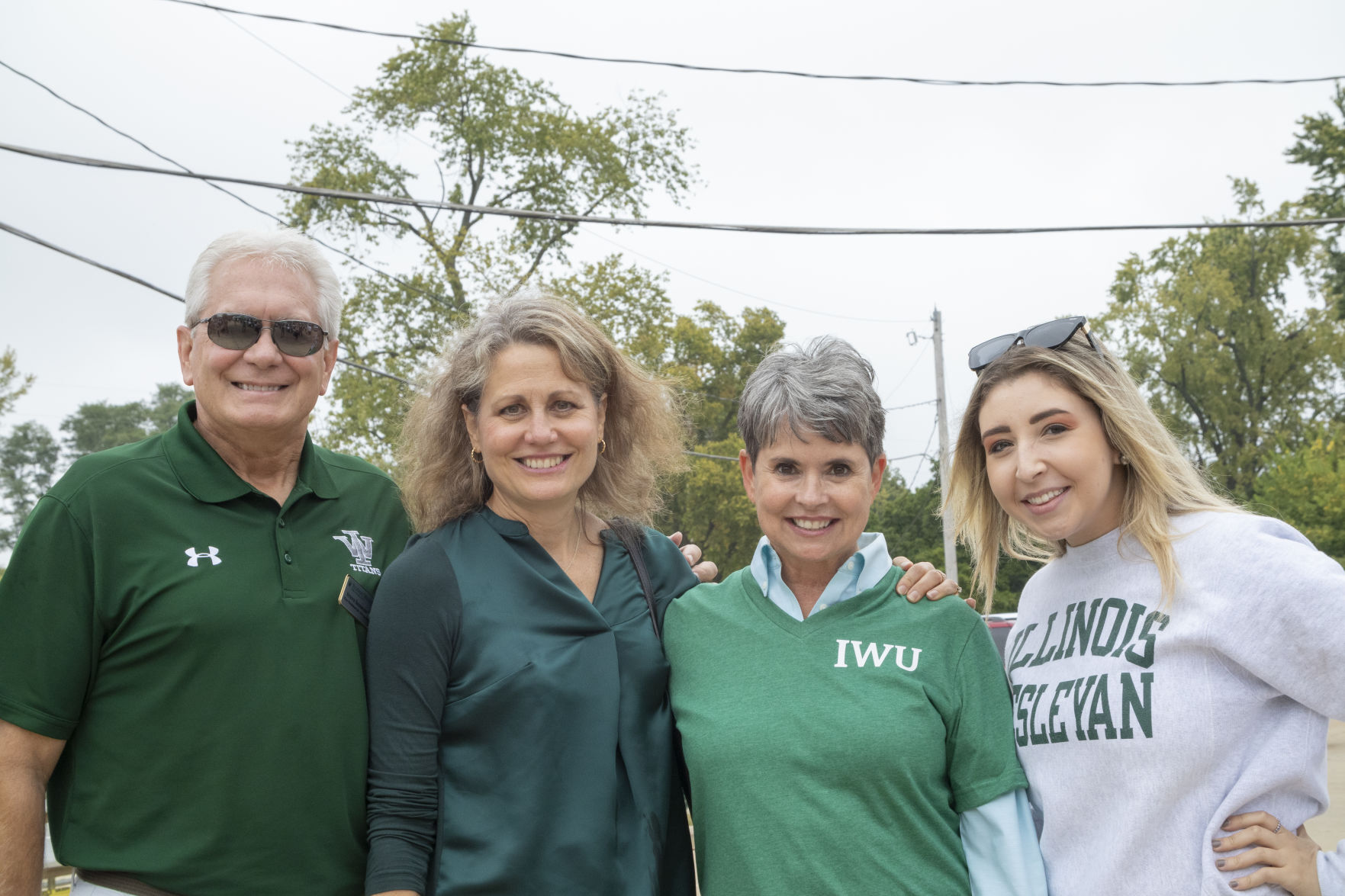 Steve and Sue Seibring, Demetria Kalodimos (class of '81), Ally Daskalopoulos (class of ’18)